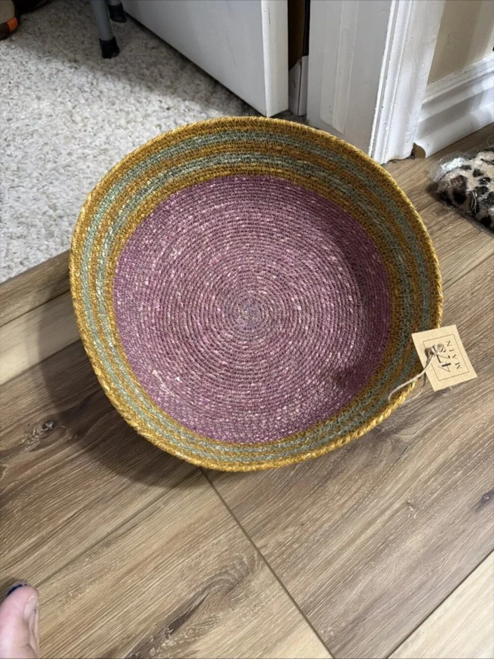 47th & Main Bright Striped Seagrass Bowls - Set of 2